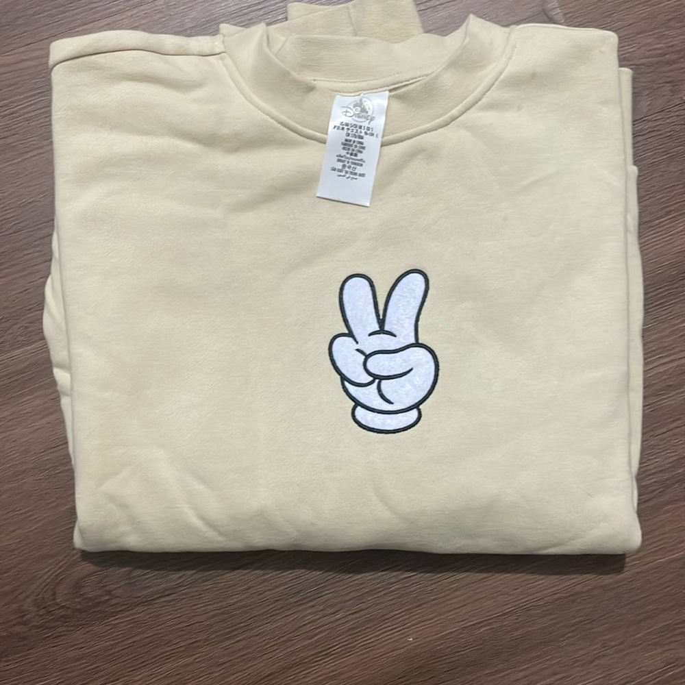 NWT Peace Sign Mickey Sweatshirt